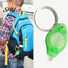 Portable Keychain Light 2Pcs Mini LED Flashlights with Key Ring Compact Size Battery Powered Outdoor Camping Bright Tiny Emergency Lamps Flashlight