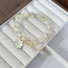 Small Daisy Popcorn Bracelet Women's Versatile Powder Crystal Sunflower Crystal Bracelet