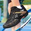 Professional Badminton Shoes Men Women Non-Slip Rubber Sole Breathable Mesh Upper Carbon Plate Support Rotating Hook