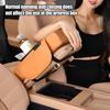 Yousheng Multifunctional Car Armrest Box Faux Leather Armrest Organizer Mat Center Console Cover with Side Pockets Cup Holder Phone Slot Tissue Box