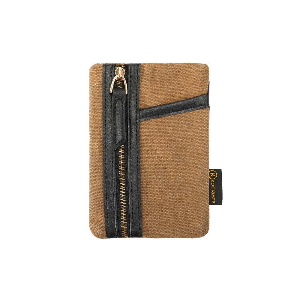 

Waxed Canvas Mini EDC Organizer Zippered Pocket EDC Tools Storage Bag Outdoor Camping хакі