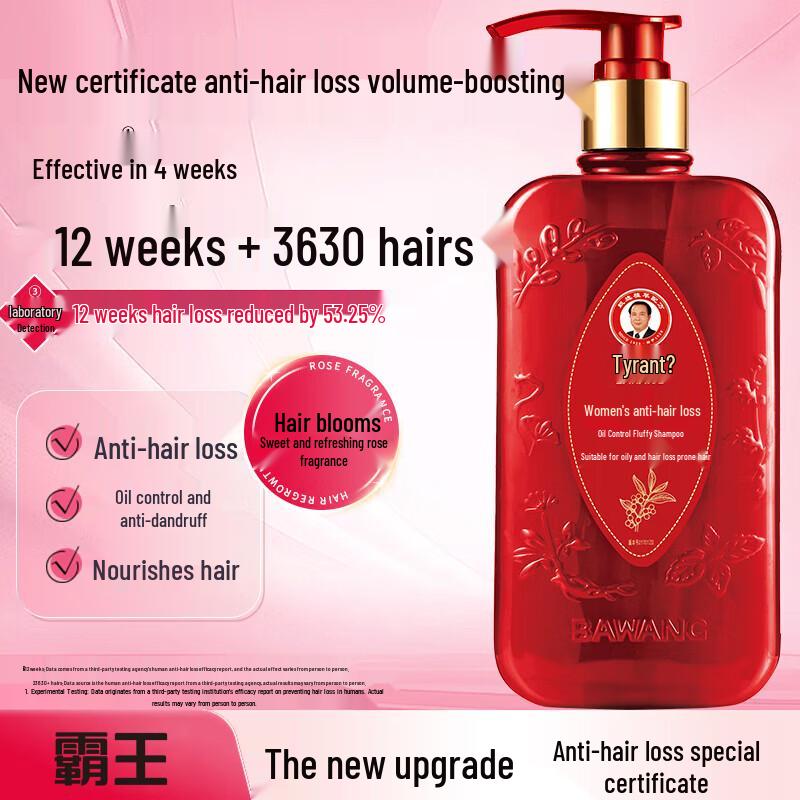 BaWang Women's Anti-Hair Loss Oil Control Volumizing Shampoo