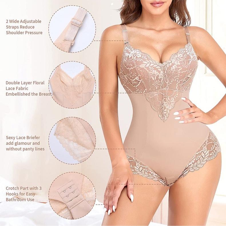 Mulheres Sexy One Piece Renda Lingerie Fina Respirável Bodysuit Controle de Barriga Levantamento de Bumbum Shapewear Roupa Interior Sem Costura