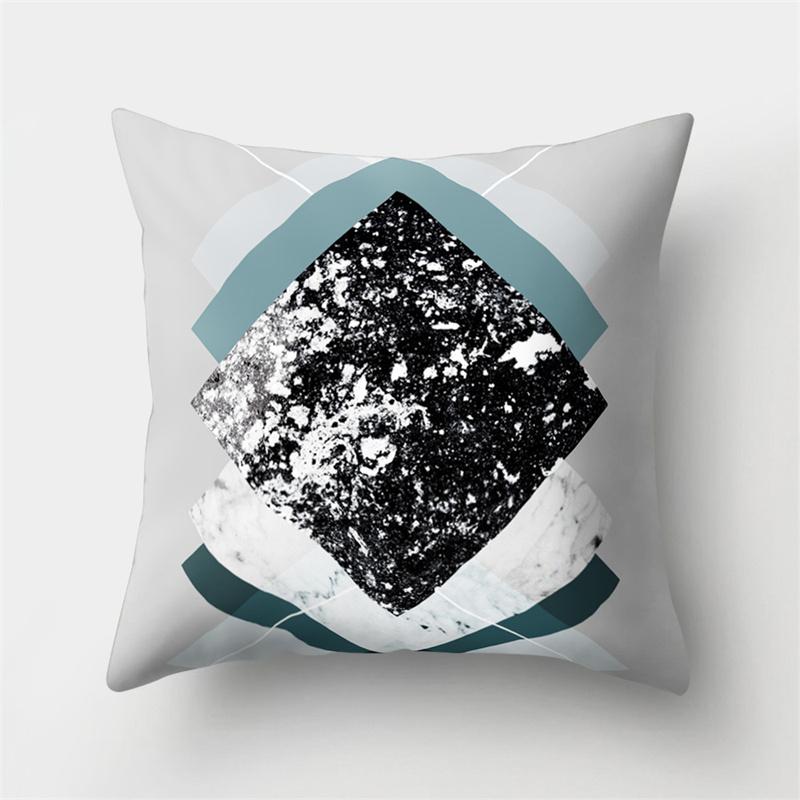 Abstract Mountain Landscape Geometric Printing Pattern Pillow Case Home Living Room Sofa Decoration Pillow Case