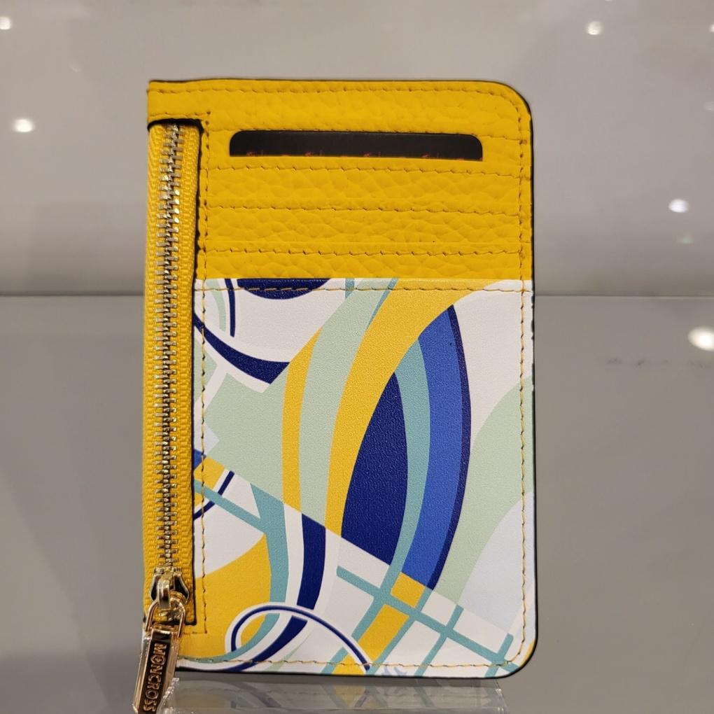 Moncross YE39161 Printed Cowhide Card Wallet Coin Purse NC Gyeongsan Branch