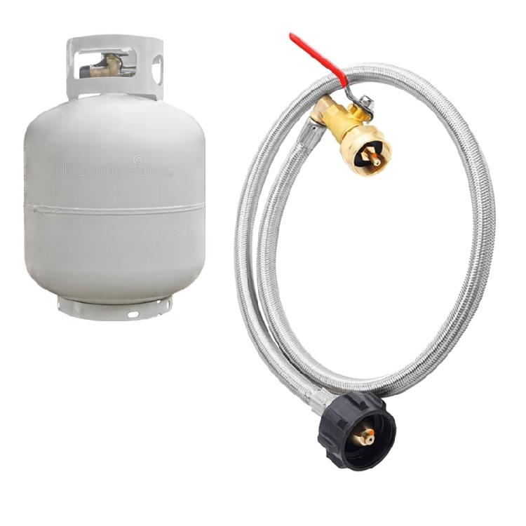 Outdoor Camping Gas Tank Inflation Connection Pipe Extension Line Flat Gas Tank Connection Extension Line Replacement