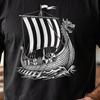 Viking Longship Norse Dragon Prow Warrior Boat Graphic Nordic Mythology Comfort Colors Tee