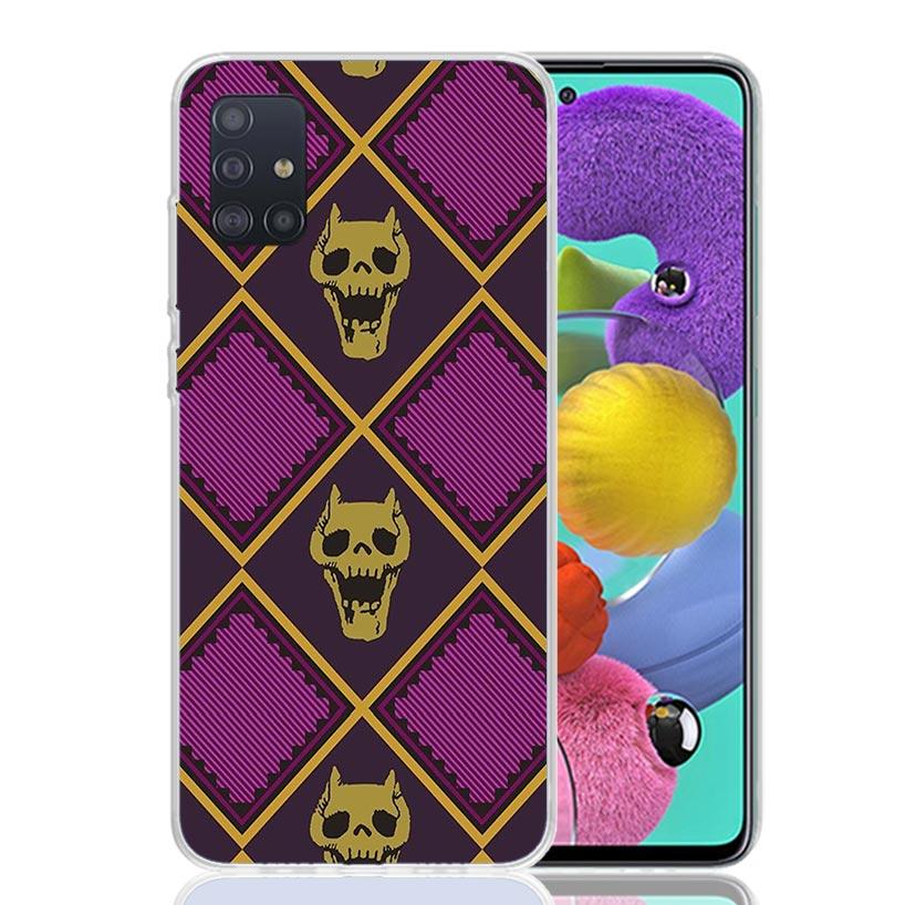 JoJo Adventure Killer Queen Phone Case For Samsung Galaxy A52 A32 A22 A12 A02S A50S A30S A51 A31 AA71 Note 20 Ultra 10 S10 Plus