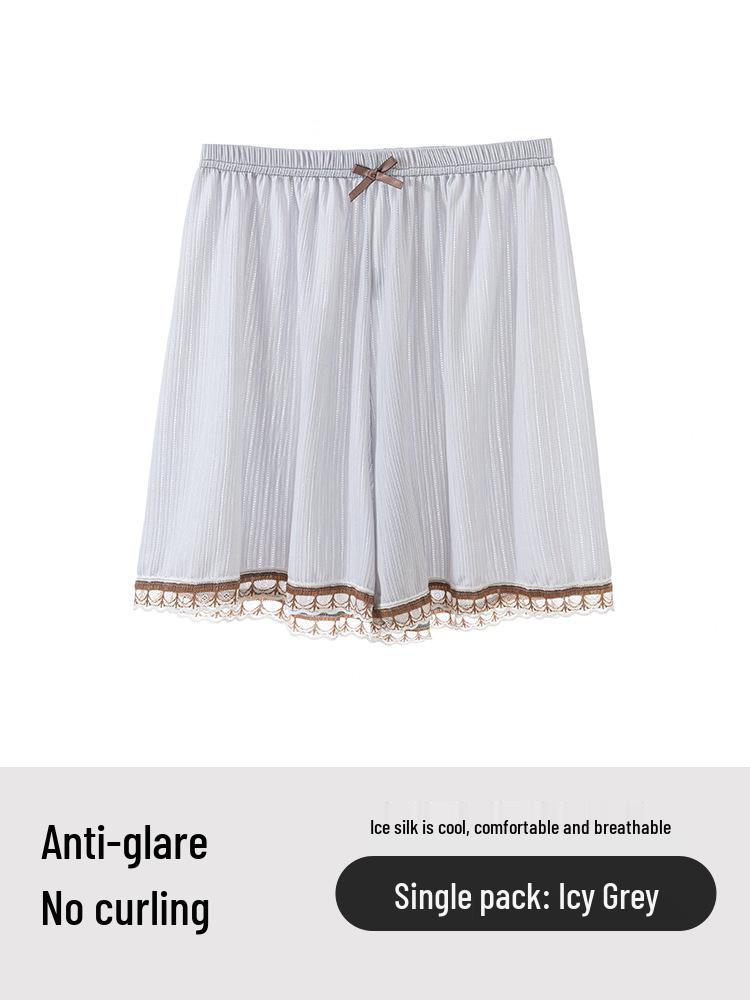

Women s Ice Silk Lace Safety Shorts - Anti-Exposure, Summer Thin Style, Loose Fit, White, Wearable Outdoors 2026. XL (130-160 lbs)