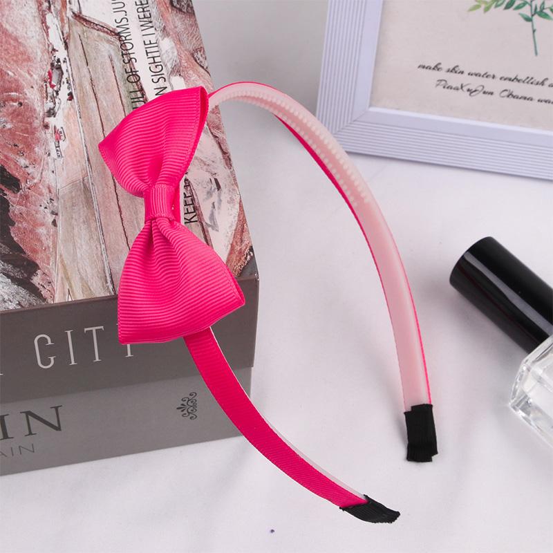 1PCS Cute Solid Color Ribbon Hair bands for Baby Girls Bows summer Headband for girls Kids Fashion Hair Aceessories  FDr10