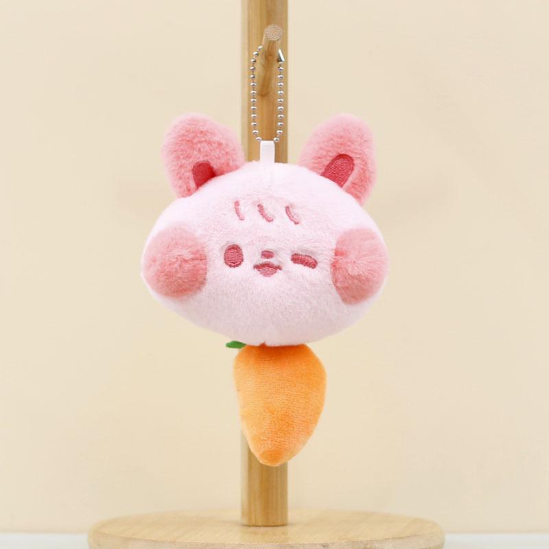 

Plush Sweet Pink Cat Keyring Super Soft Pp Cotton Stuffed Animal Charm Bag Pink Cat