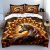 Mystical Unicorn Fantasy Artwork Trio  Kid'S And Adults' Bedroom Decor, Exquisite Three-Piece Bedding Set Gift