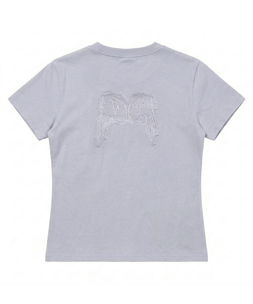 Ebeulisi Angel Patch Short Sleeve T-Shirt (Sky Blue)