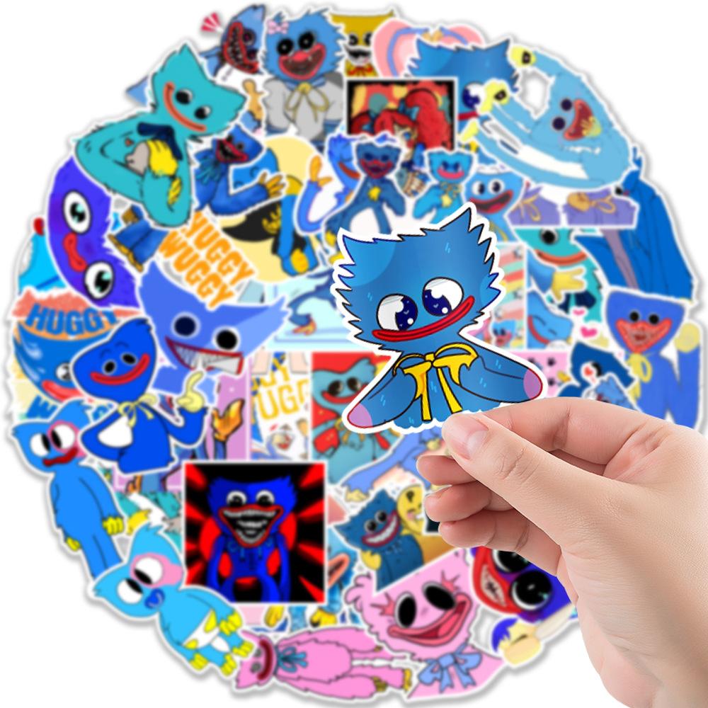 50 Cartoon Cute HUGGY Laptop Suitcase Water Cup Doodle Decoration Stickers