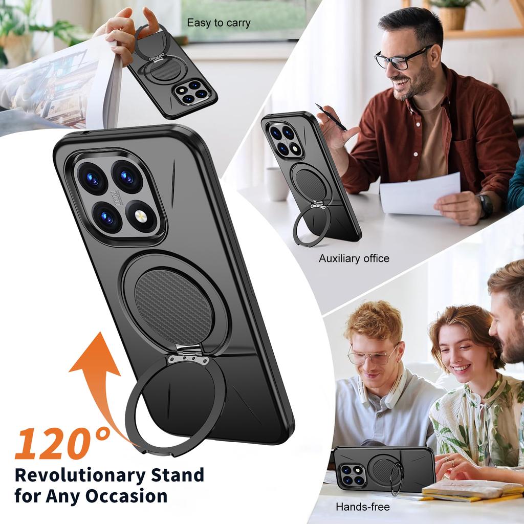 360° Magnetic Bracket Phone Case For Xiaomi 15T Mi 15t For Magsafe Shockproof Stand Holder Cover Funda Coque
