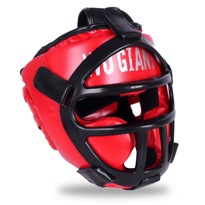 

Детский профессиональный боксерский шлем для Санда с защитой от падений и утолщенным щитком для лица «морда обезьяны» для спаррингов