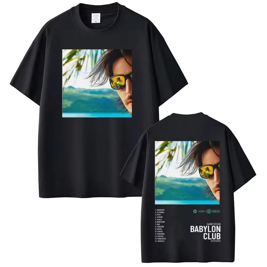 

Rapper Danny Ocean Album 2026 Tour Graphic T Shirt Hoodie Men Women Hiphop Loose Tshirt Gothic Comfort Shortsleeved Top XL