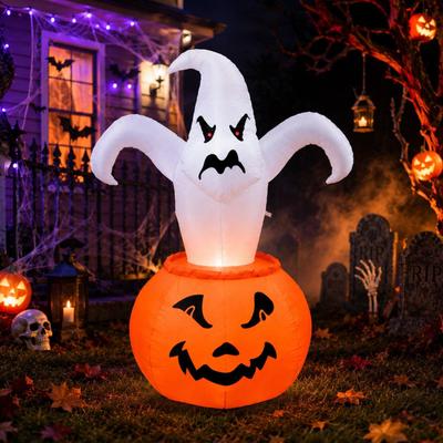 Halloween Inflatable Decoration Spooky Large Party Prop Scary Blow with Light for Patio Holiday