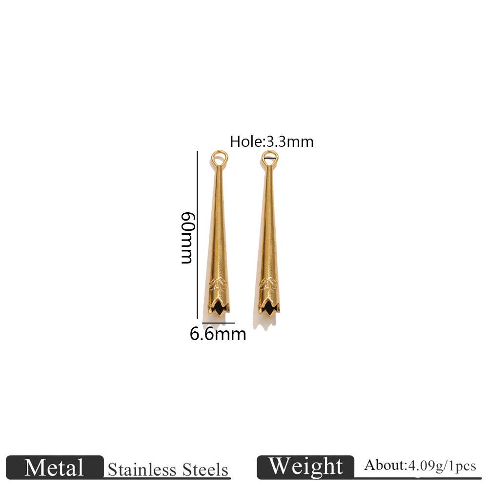 Yori 5 Stück Edelstahl 18K Gold Plated Anhänger DIY Schmuckzubehör Verwendet für DIY Herstellung von Armband Halskette
