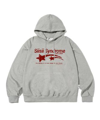 Sisi Syndrome Print Hoodie Gray