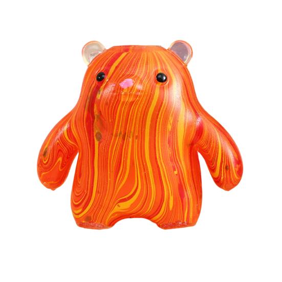 

Bear Squeeze Toy Slow-Rising TPR Fidget for Stress Relief Soft Decompression Gadget for Students Adults Portable Novelty Gift for Anxiety