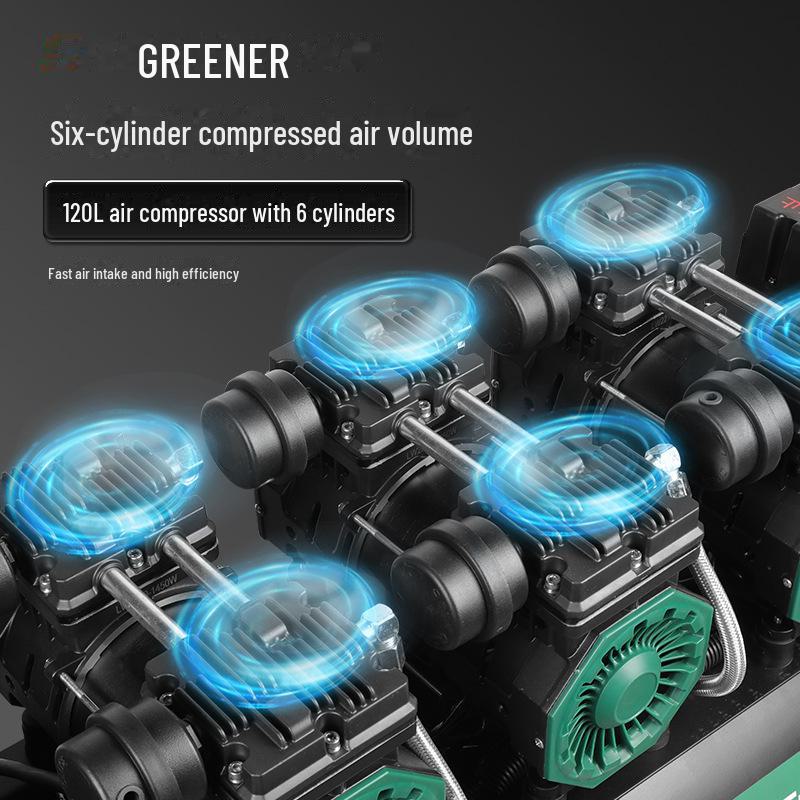 Green Forest Portable Silent Oil-Free High-Pressure Air Compressor