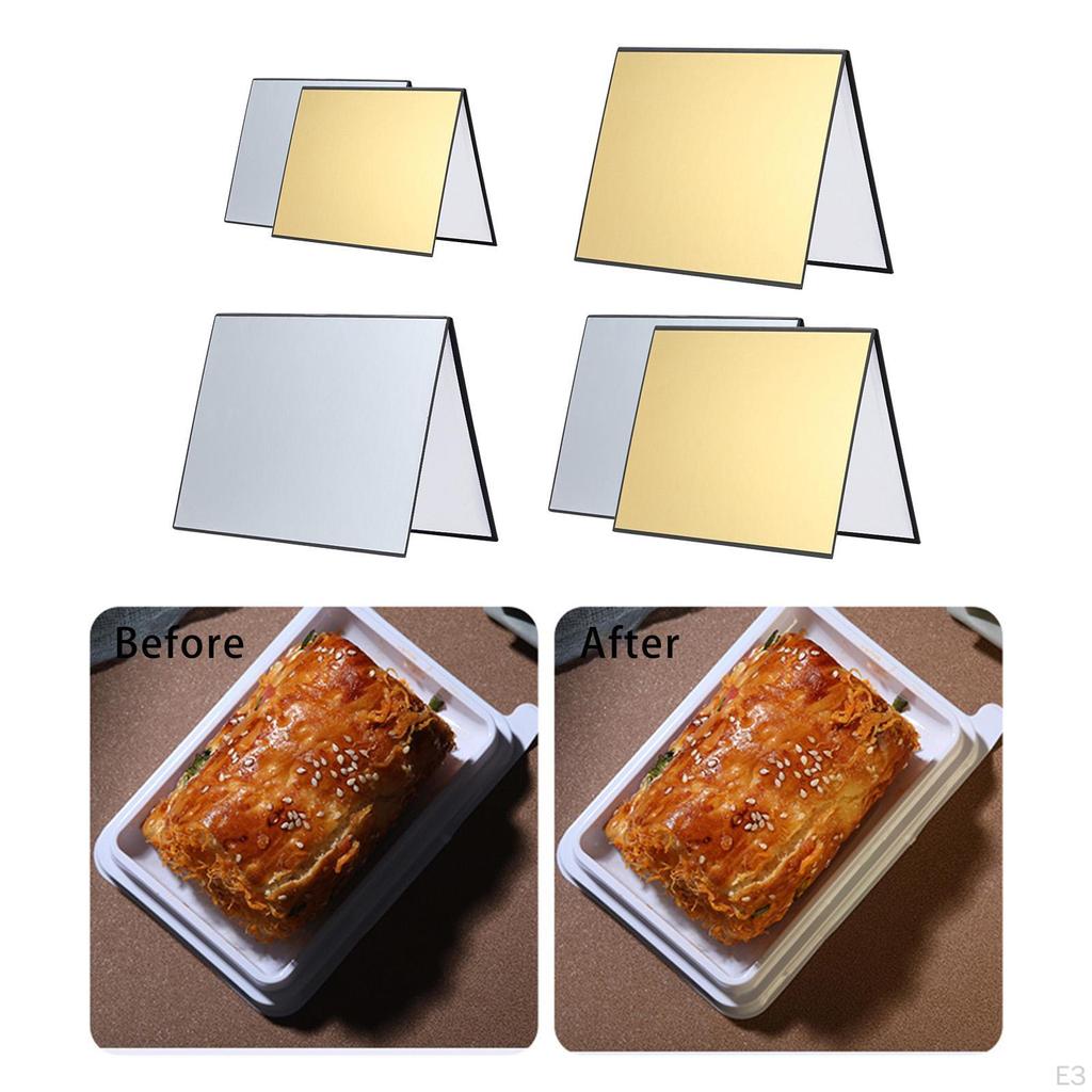 Light Reflector Folding Diffuser Board Portable Photography Cardboard for Photography, Still