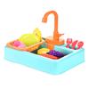 Kid Kitchen Sink Set Simulation Electric Dishwasher With Running Water Playing Toy Pretend Role Play Montessori Game For Girl
