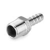 8mm 12mm Schlauchtülle 3/8" 1/2" BSP Außengewinde Edelstahl Rohrverschraubung Kupplung Verbinder Beschläge