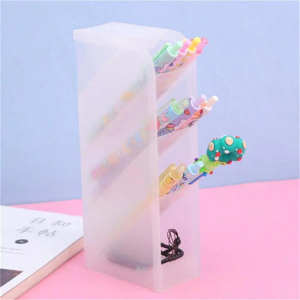 1pc Multi-Layer Pen Holder & Cosmetic Brush Storage Holder - Perfect for Office & School Supplies Stationary for Home Office