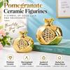 Gold Pomegranate Sculpture Ceramic Tabletop Art Decoration  For Home Decoration