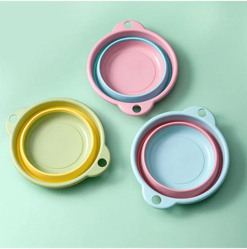 პორტატული დასაკეცი ვედრო სახის რეცხვის, სამრეცხაო და მოგზაურობისთვის, სივრცის დაზოგვისა და გამძლე წყლის აუზისთვის