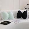 Bow-shaped Pillow Ruffle Lace Plush Throw Pillow High Elasticity Decorative Pillow for Bed Couch Car Seat Companion Pillows