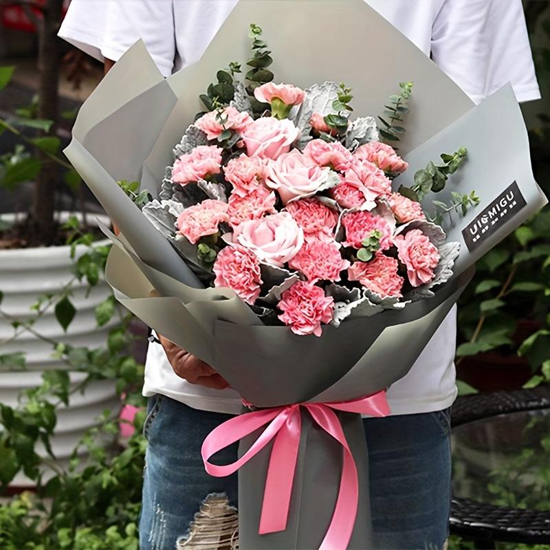 20Pcs Waterproof Flower Wrapping Paper Solid Color Gift Wrapping Materias 22.8x22.8in