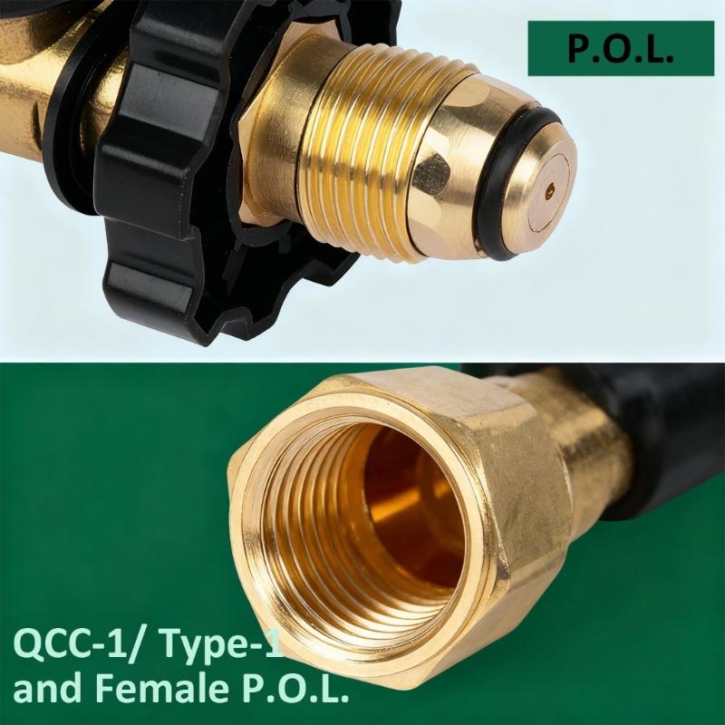 Converter Adapter Propanes Tanks Connector Tanks Filling Connector Adapter Gas Tanks Coupler Refill Attachments Head
