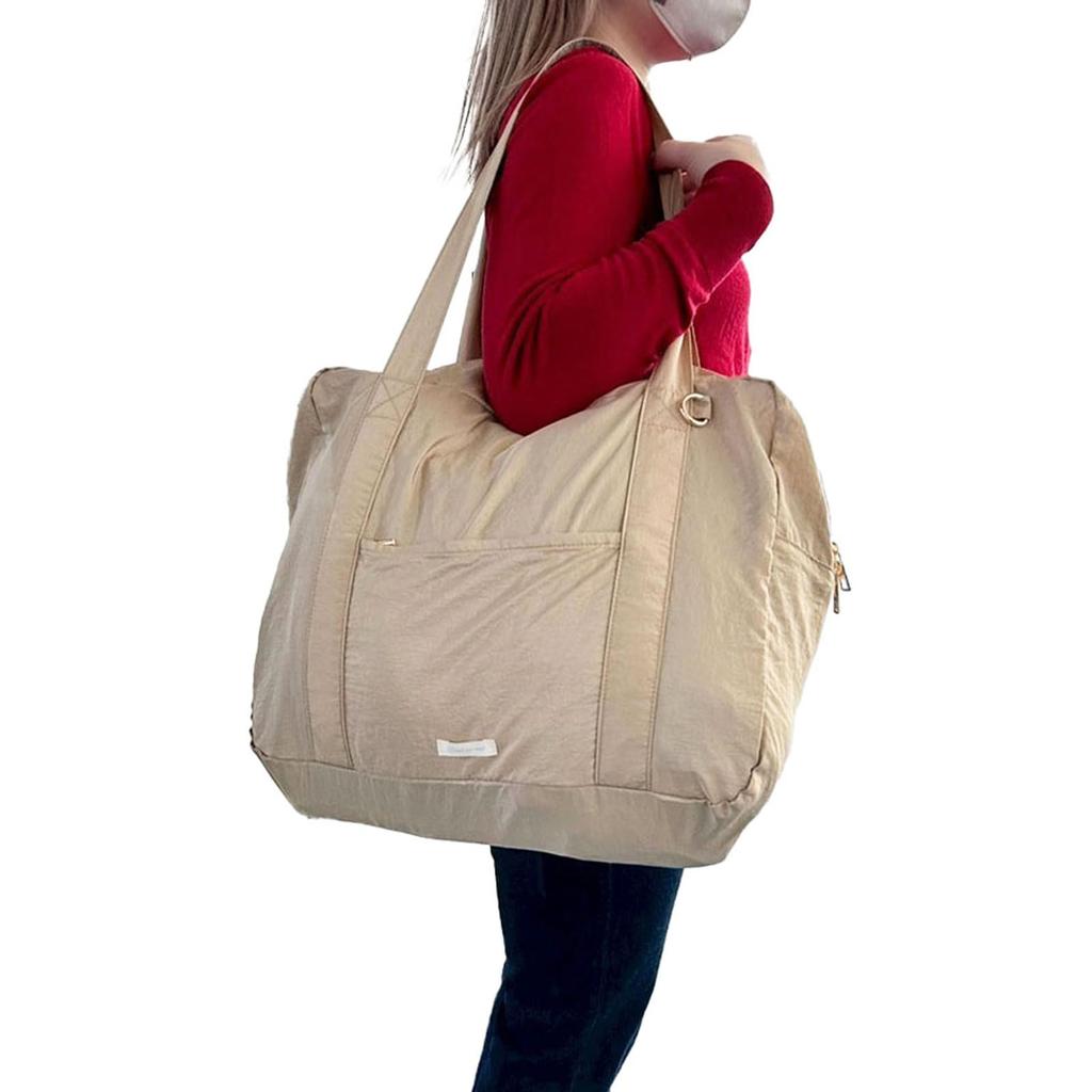 Sac cabine gowell avec anneau en D Sac fourre-tout pliable pour les voyages des filles, Sac de voyage, Sac pliable, Sac cabine, Accessoires de voyage, Articles de voyage (Sombre