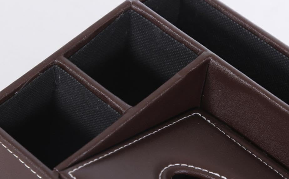 Speed Mao Desktop Storage Tissue Remote Control Case Box, Case, (Brown)