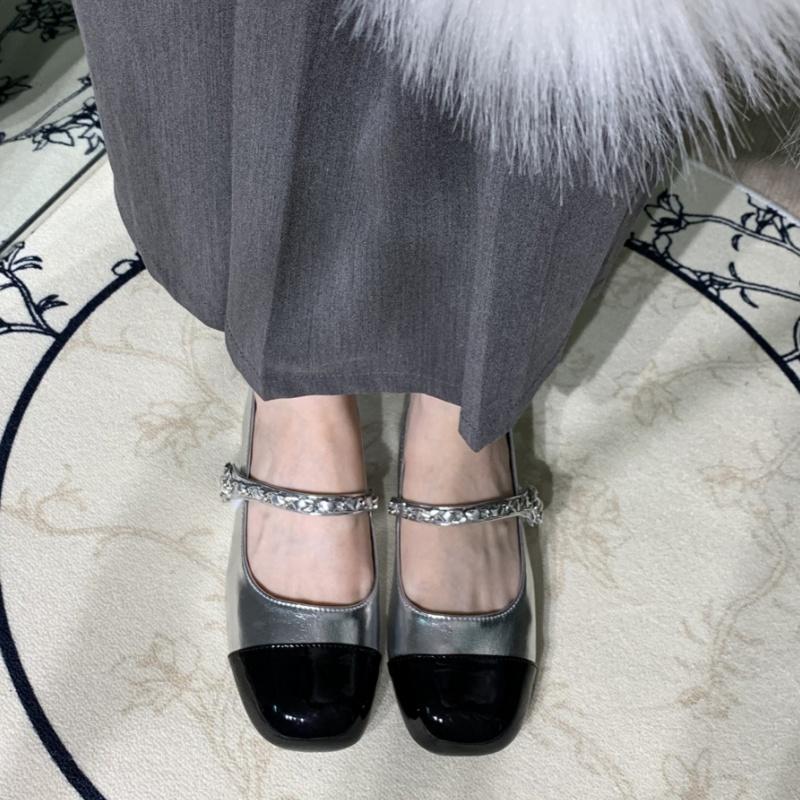 Fashion 2025 Spring Autumn Vintage Women's Shoes Mary Janes Shallow Mouth Square Toe Women Single Shoes Elegant Shoes Zapatos De Mujer