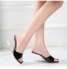 Dames Zomer Nieuwe Sexy Kristal Transparante Hoge Hakken Glas Strass Helling Hak Lakleer Slippers 1098 Serie 6cm LFD