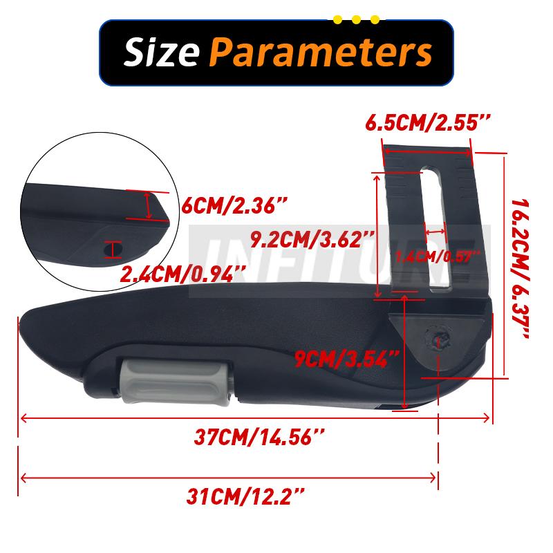 Car Universal Adjustable Left/Right Car Seat Armrest For Rv Van Motorhome Boat For Grammer Msg85 Msg95