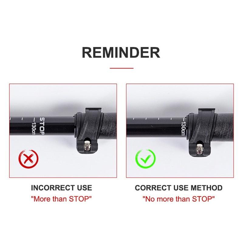 1 stk 5-seksjons utendørs sammenleggbar turstav camping bærbar gåstav for nordisk eldre teleskopisk lett å putte i vesken
