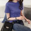 ins women's loose t-shirt women's summer 2026 Korean version of the new slim-fit solid color women's t-shirt