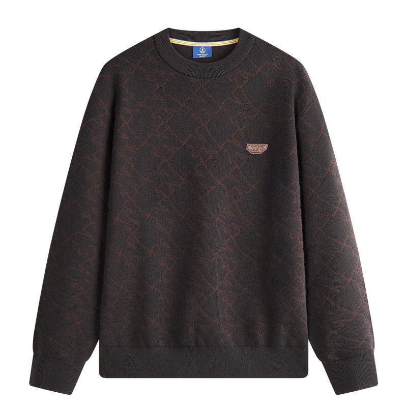 NVG·YOUNG Unisex Letter Wool Blend Sweater