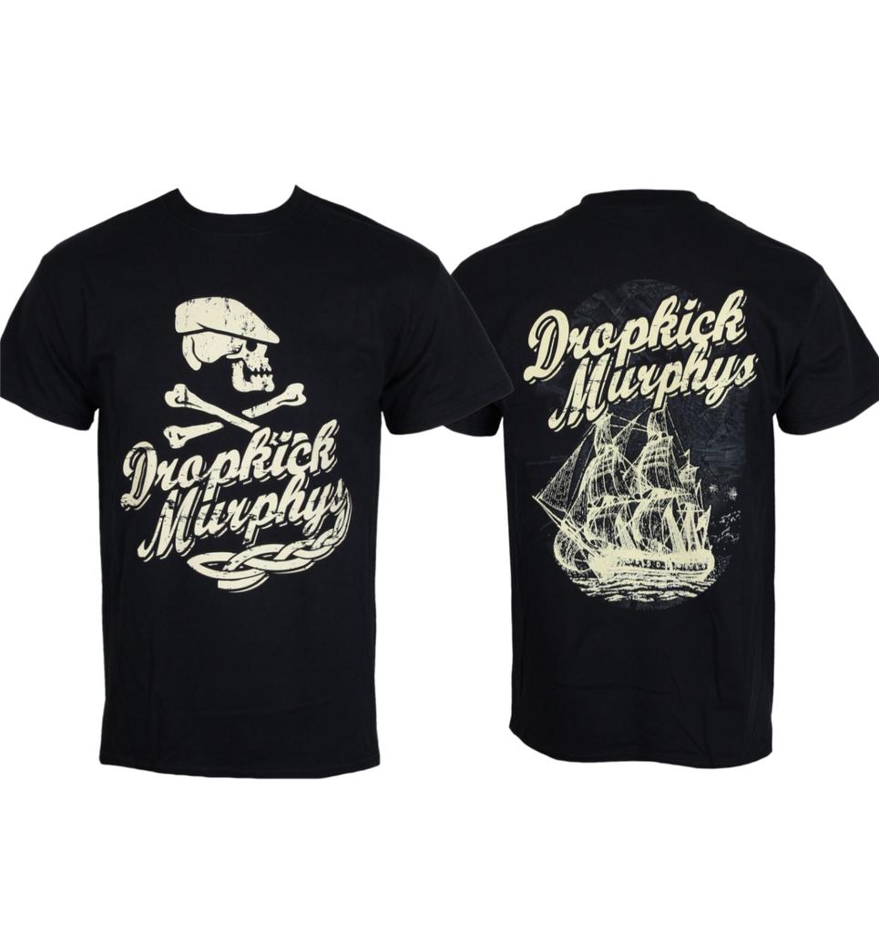 Dropkick Murphys Skelly Skull Printed Tshirt Celtic Punk Band Style Daily Tshirt Suitable For Both Unisex And Unisex