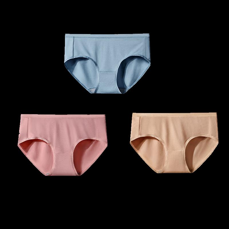 

Cmierf Women s Mid-Waist Lenzing Modal Graphene Crotch Underwear 3-Pack
