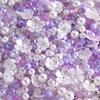Acrylic Mixed Beads, Transparent Loose Beads DIY Beaded Pendant Jewelry Material