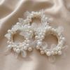 Beaded Faux Pearl Hair Ties Hand-Woven Hair Accessories Decorative Elastic Hair Rope  Party