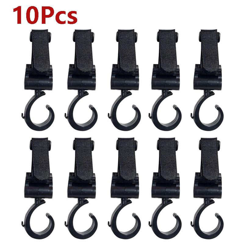 Baby Stroller Hooks Plastic Buckles Clips Carabiner Multifunction Household Trolley Diaper Bag Organizer Hook Pram Hanger Set