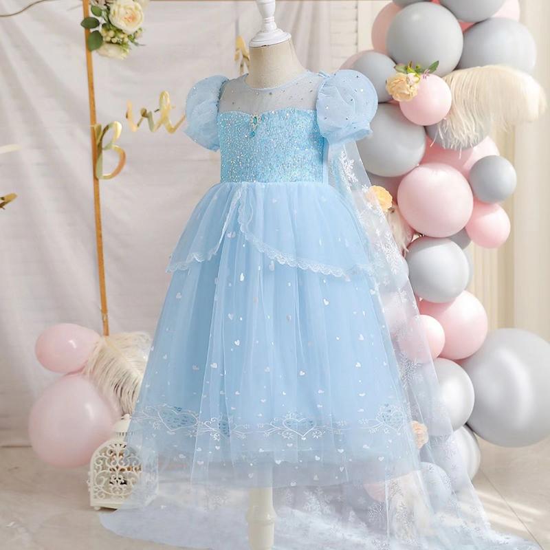 Summer Girls Princess Dress Kids Halloween Carnival Party Children Birthday