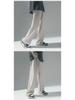 Men's Summer Ice Silk Wide-Leg Pants - Loose, Straight, Floor-Length Suit Pants 